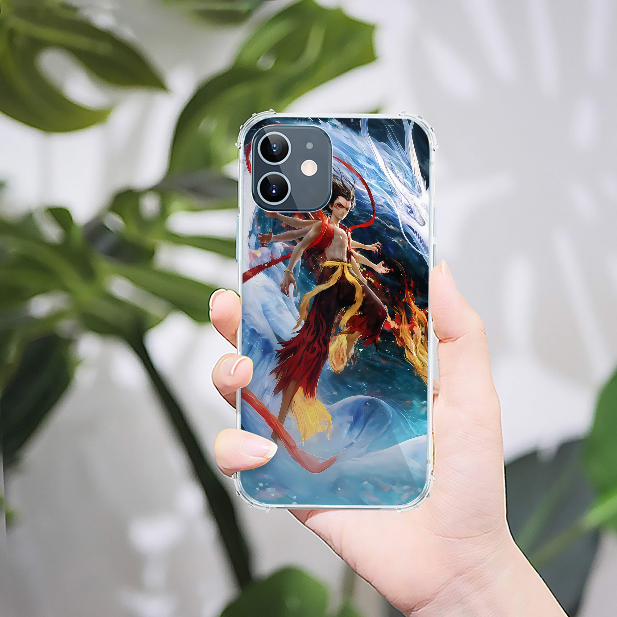 （画像用） Ne Zha 2 ナタ 魔童の大暴れ 【iPhone 12シリーズ対応】透明スマホケース（クリアソフトケース）